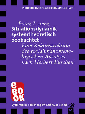 cover image of Situationsdynamik systemtheoretisch beobachtet